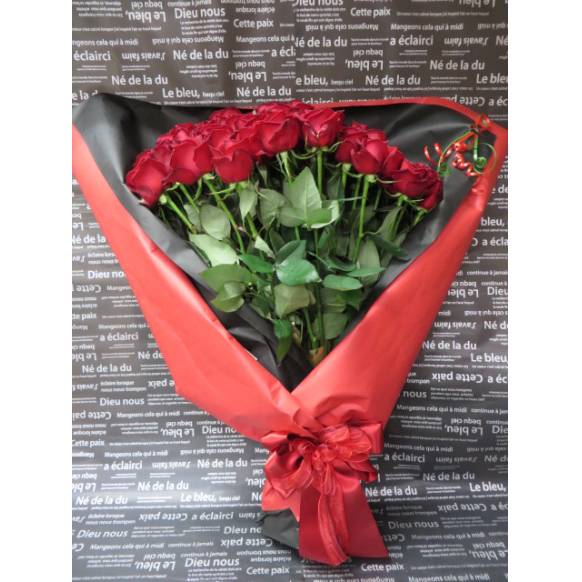 赤薔薇のみ花束　5０本　 900190